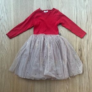 Petite Hailey red gold dress size 5